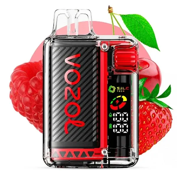 Одноразка Vozol VISTA Strawberry Raspberry Cherry (Клубника Малина Вишня) 20000