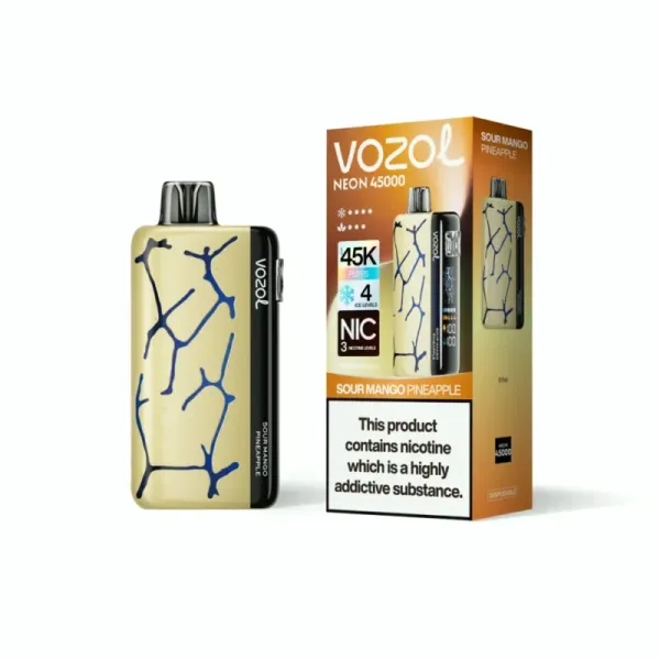 Одноразка Vozol NEON - Sour Mango Pineapple (Кислый Манго Ананас) 45000